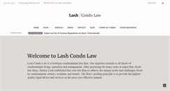 Desktop Screenshot of lashcondolaw.com
