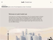 Tablet Screenshot of lashcondolaw.com